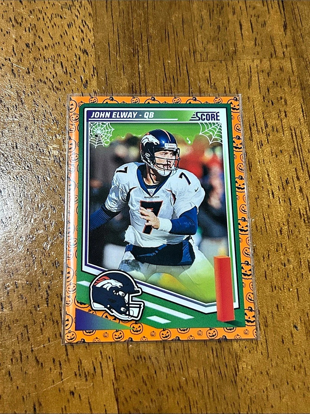 Score Football John Elway QB Denver Broncos No. 69 Football Card
